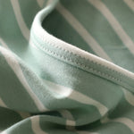 Striped Round Neck Short Sleeve Dress