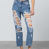HIGH RISE MOM JEANS