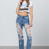 HIGH RISE MOM JEANS