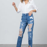 HIGH RISE STRAIGHT JEANS