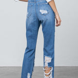 HIGH RISE STRAIGHT JEANS