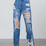 HIGH RISE STRAIGHT JEANS