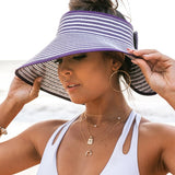 Foldable Bow Stripe Visor