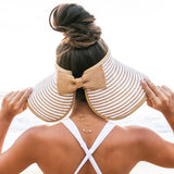 Foldable Bow Stripe Visor