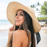 Bow Accent Peasant Sun Hat