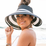 Foldable Wide Stripe Bow Visor