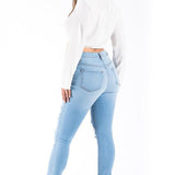 KYLIE SKINNY JEAN IN LIGHT WASH