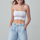 MID-RISE SLOUCH SHORTS