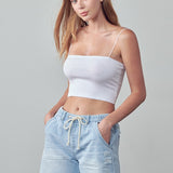MID-RISE SLOUCH SHORTS