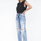 Ripped Boyfriend Jeans