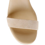 RAG&CO PORTIA LEATHER WEDGE SANDAL