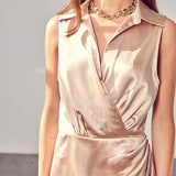 Collar Wrap Dress
