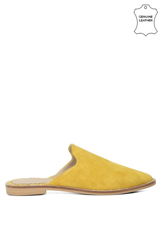 LIA SUEDE MULES
