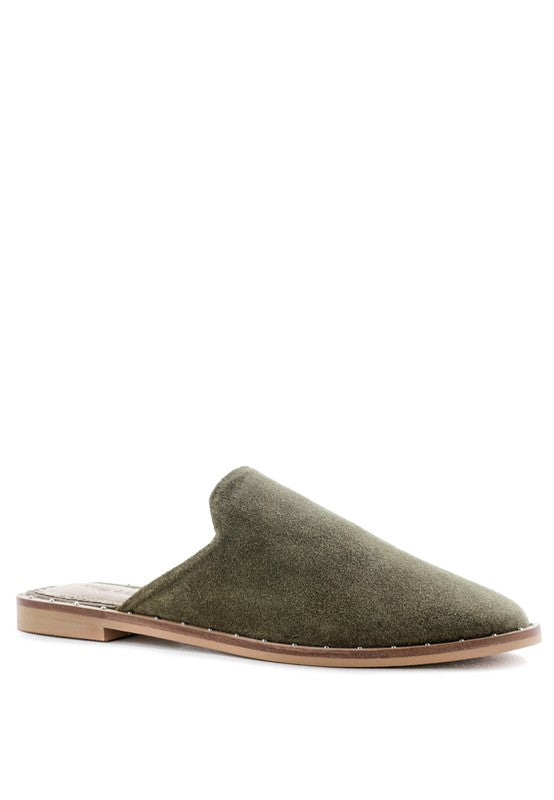 LIA SUEDE MULES