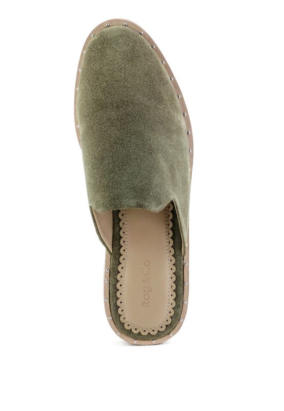 LIA SUEDE MULES