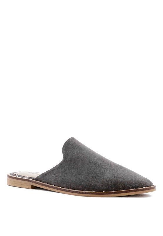 LIA SUEDE MULES