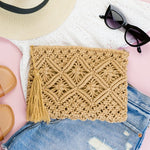 Macrame Tassel Clutch