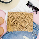 Macrame Tassel Clutch
