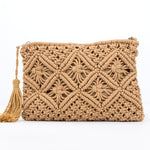 Macrame Tassel Clutch