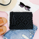 Macrame Tassel Clutch