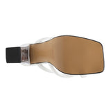 ERISED Clear Heel Toe Ring Slides