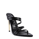 NEW AFFAIR Croc Metal High Heeled Sandals