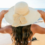 Scallop Edge Bow Accent Sunhat