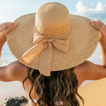 Scallop Edge Bow Accent Sunhat