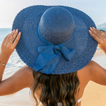 Scallop Edge Bow Accent Sunhat