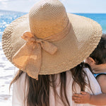 Scallop Edge Bow Accent Sunhat