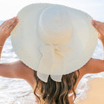 Scallop Edge Bow Accent Sunhat