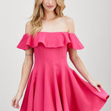A Line Ruffle Dress