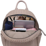 Woven Backpack Purse 