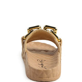 MIAMI SHOT BLING CHAIN STRAP WOVEN SLIP ON FLATS