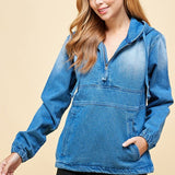 Denim Jacket with Hoodie