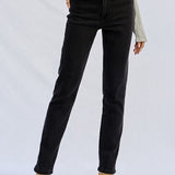 HIGH WAISTED STRAIGHT JEANS