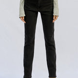 HIGH WAISTED STRAIGHT JEANS