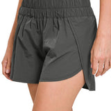 Windbreaker Smocked Waistband Running Shorts