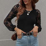 Women's Long Sleeve Round Neck Sweater