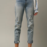 Distressed Girlfriend Jeans