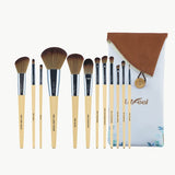 Lafeel Face and Eye Brush Set with Bag