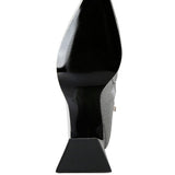 Hustlers Shimmer Block Heeled Ankle Boots