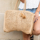 Straw Traveler Tote