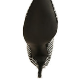 Fortunate Rhinestones Embellished Mesh Boots