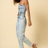 HIGH RISE SLIM TAPERED JEANS