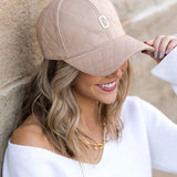 Quilted Puffer Ball Cap