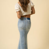 MERMAID MAXI DENIM SKIRT