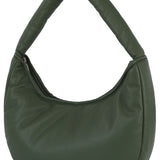 ecostitch Puffy Woven Hobo Shoulder Bag