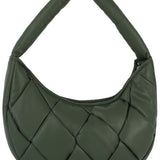 ecostitch Puffy Woven Hobo Shoulder Bag