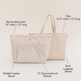 SIGNATURE TOTE CARRY ALL ON LAPTOP BAG